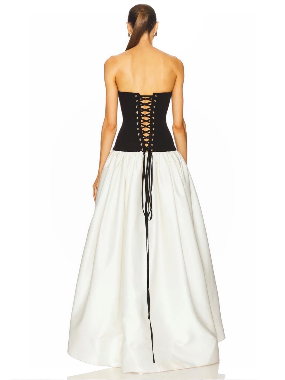 Bronx and Banco Arlo Black Strapless Corset Dress Sz XS $1500 NWT - Picture 4 of 11